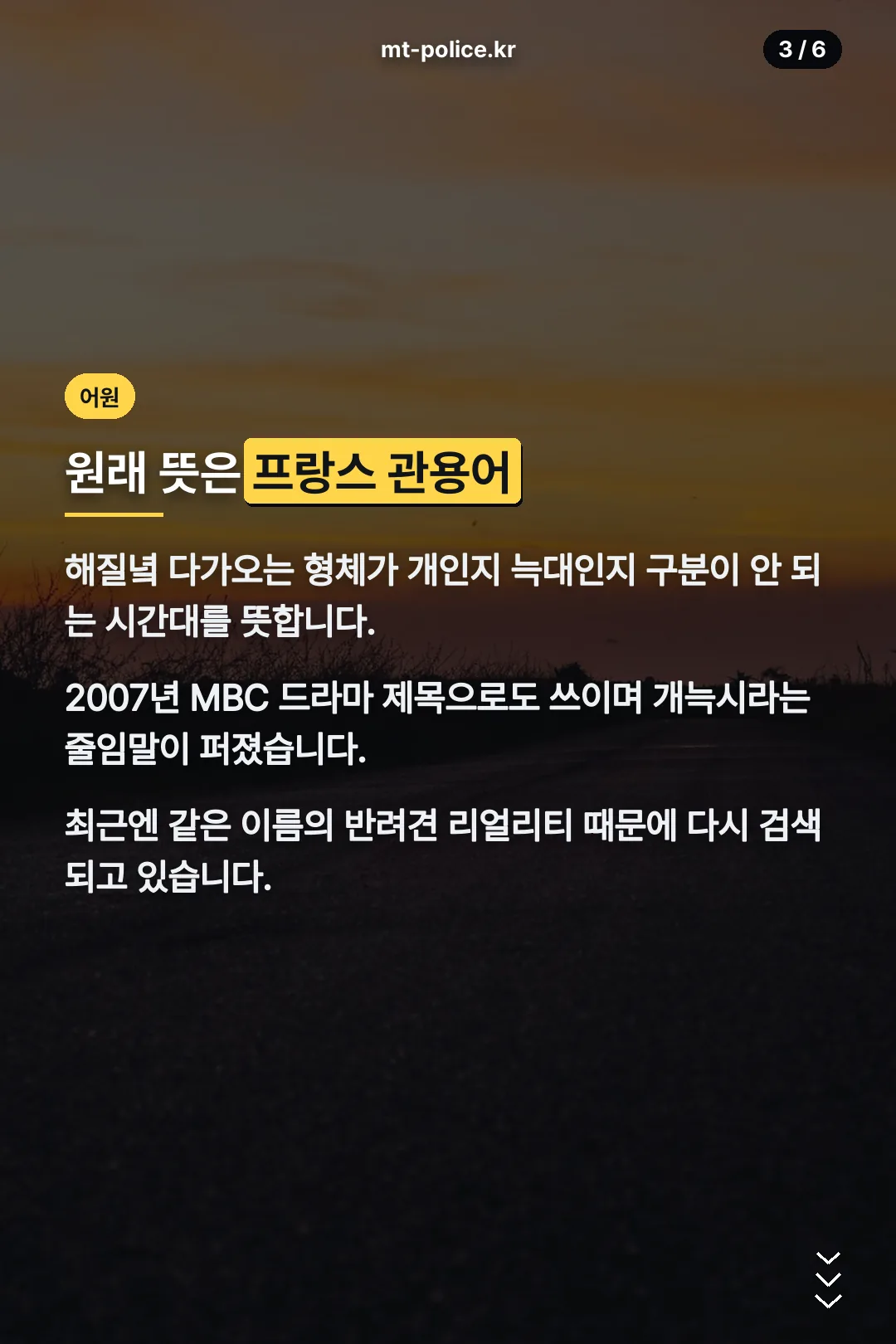 개늑시 어원