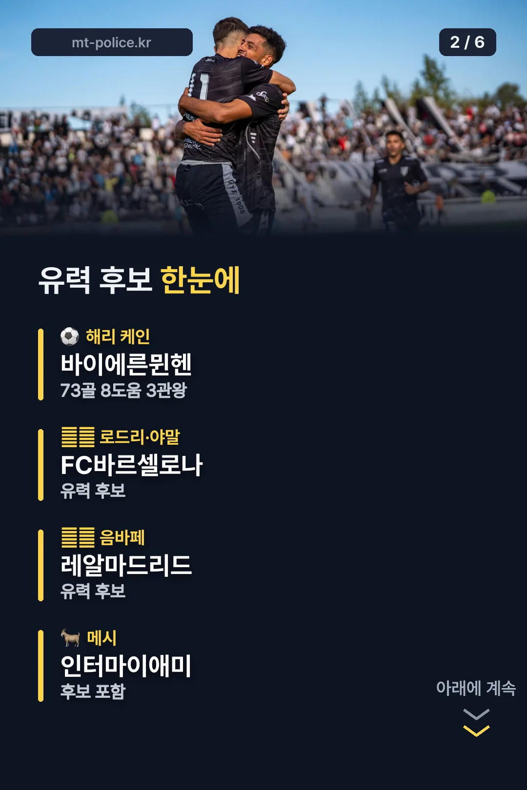 유력 후보 한눈에 보기