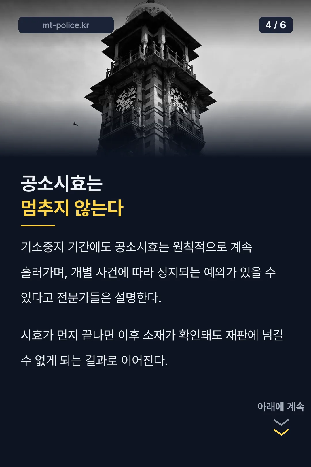 공소시효는 멈추지 않는다