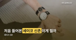 세이코 신존 정리 썸네일