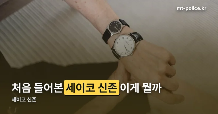 세이코 신존, 처음 들어본 분들을 위한 정리